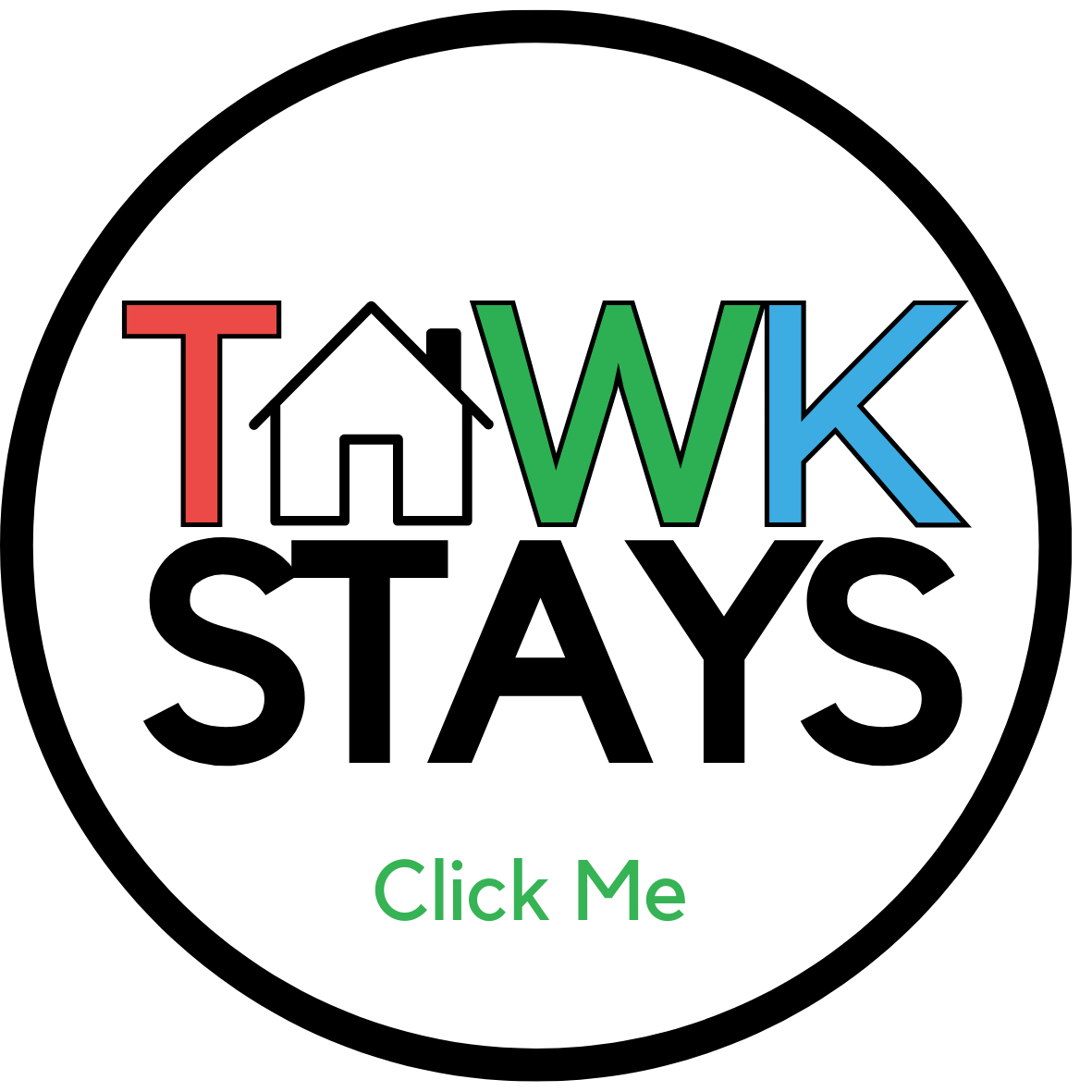 TAWK Stays Logo for booking homes out