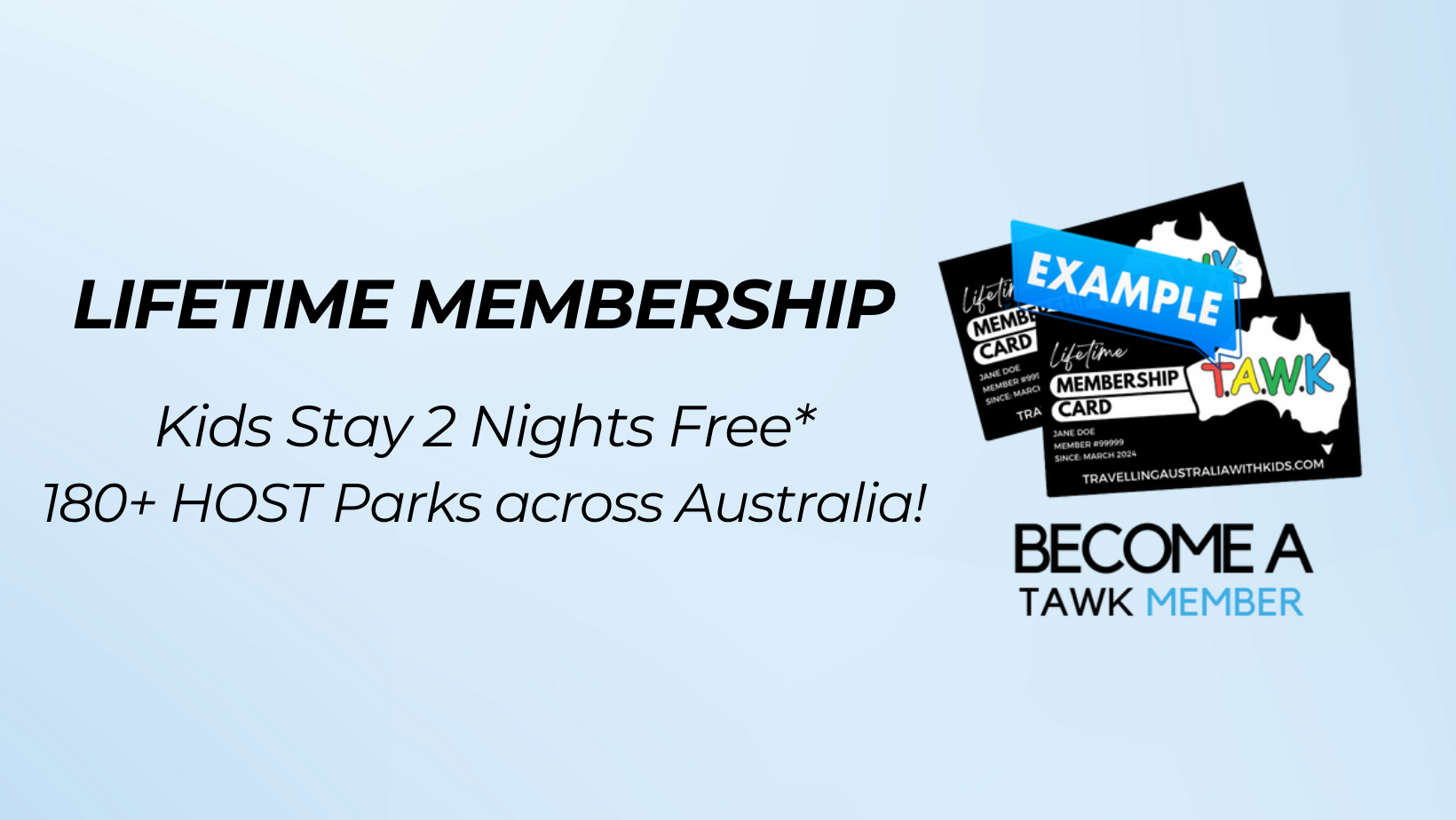 Tawk membership, to caravan parks and camping grounds, discounts and bargains for members